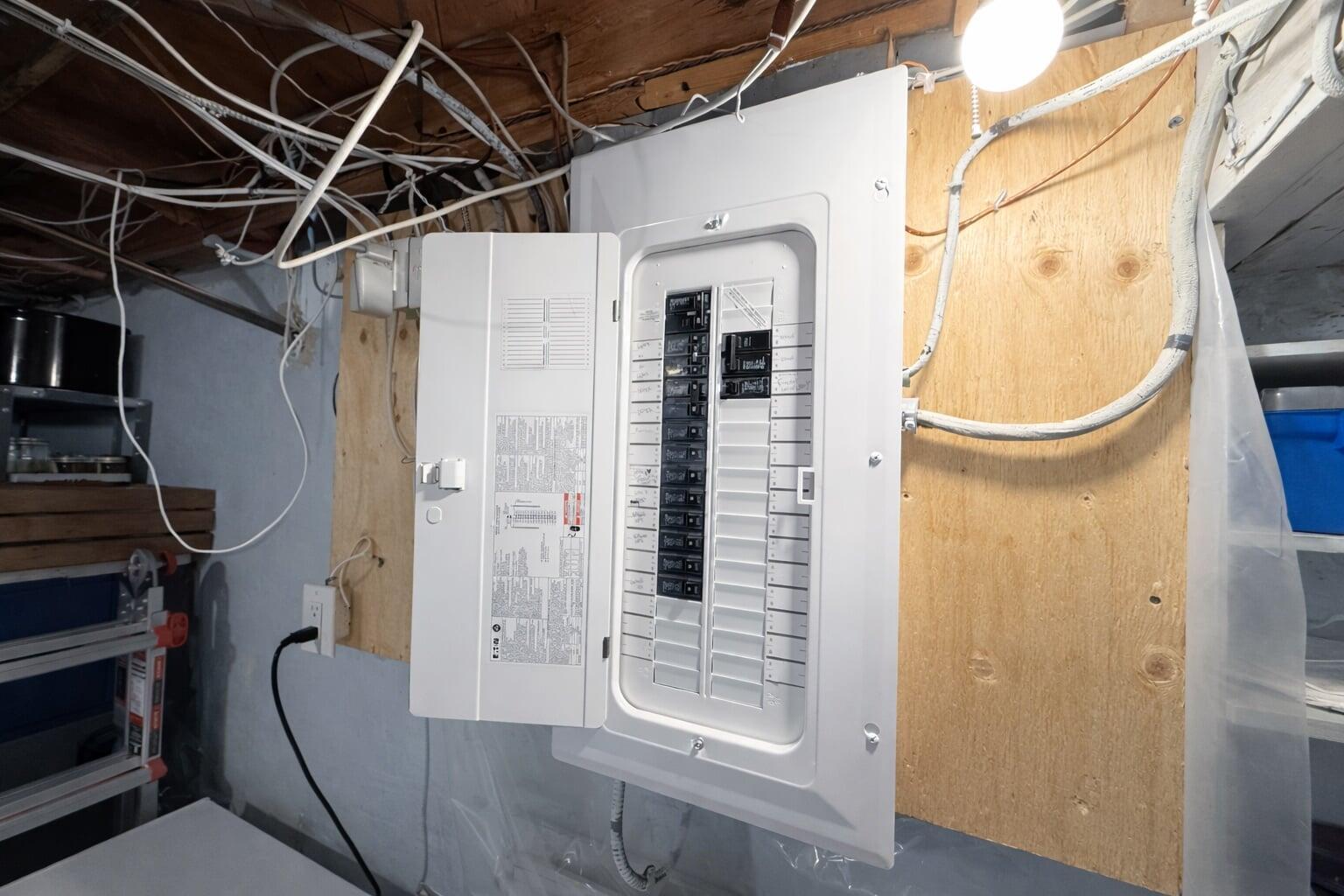 NEWER ELECTRICAL PANEL AND WIRING